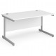 Harlow Straight Office Desk with Single Cantilever Leg